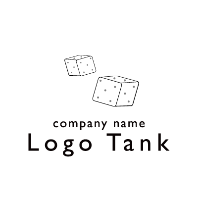 2つの角砂糖のロゴマーク 飲食 / スイーツ / フード / ロゴ格安 / ロゴ制作 / 会社ロゴ / 名刺ロゴ /,ロゴタンク,ロゴ,ロゴマーク,作成,制作
