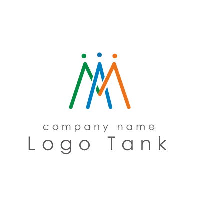 未来をつなぐをテーマにしたロゴマーク【ロゴタンク】企業・店舗ロゴ