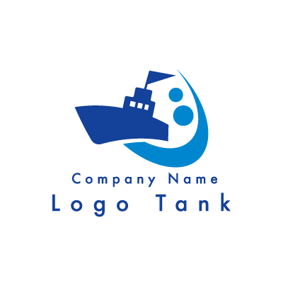 船をイメージしたロゴ ロゴタンク 企業 店舗ロゴ シンボルマーク格安作成販売