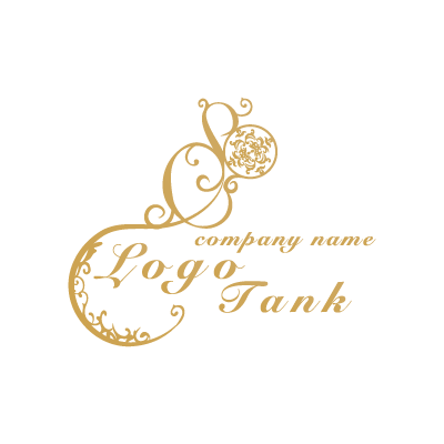 ゴールドのジュエリーのロゴ ロゴタンク 企業 店舗ロゴ シンボルマーク格安作成販売