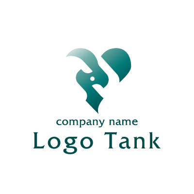 ハートの中に手を繋ぐロゴ ロゴタンク 企業 店舗ロゴ シンボルマーク格安作成販売