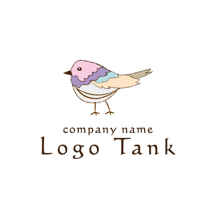 手書き風の鳥のロゴ ロゴタンク 企業 店舗ロゴ シンボルマーク格安作成販売