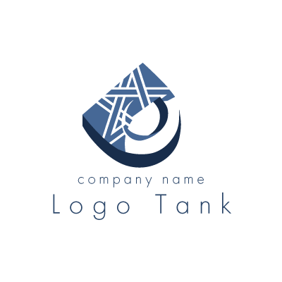 スター 星 とアルファベットdのロゴ ロゴタンク 企業 店舗ロゴ シンボルマーク格安作成販売