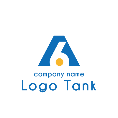 数字の6と山のロゴ ロゴタンク 企業 店舗ロゴ シンボルマーク格安作成販売