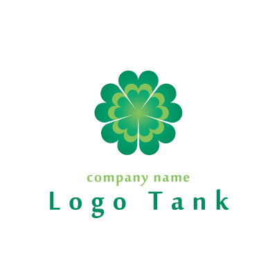 五つ葉のクローバーのロゴ ロゴタンク 企業 店舗ロゴ シンボルマーク格安作成販売