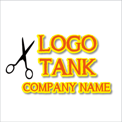 ハサミのイラストロゴ ロゴタンク 企業 店舗ロゴ シンボルマーク格安作成販売