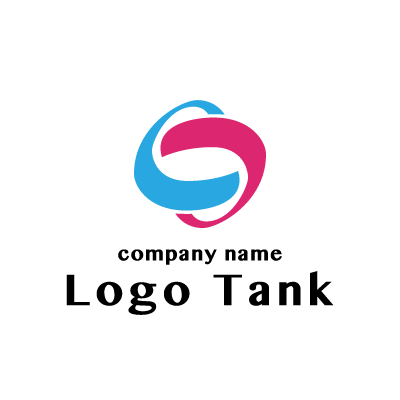 繋がる輪をイメージしたロゴ ロゴタンク 企業 店舗ロゴ シンボルマーク格安作成販売