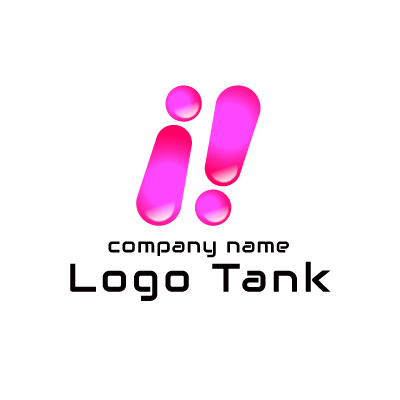 インフォメーションをイメージしたポップなロゴ IT / フレンドリー / 情報 / i / アルファベット / ロゴ / ロゴマーク / ロゴ制作 /,ロゴタンク,ロゴ,ロゴマーク,作成,制作