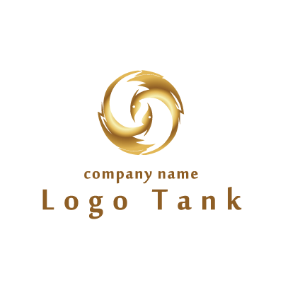 陰陽ドラゴンのロゴ ロゴタンク 企業 店舗ロゴ シンボルマーク格安作成販売