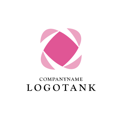 回転する正方形のロゴ ロゴタンク 企業 店舗ロゴ シンボルマーク格安作成販売