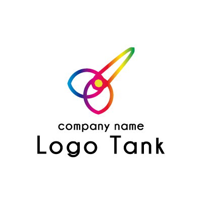 カラフルハサミのロゴ ロゴタンク 企業 店舗ロゴ シンボルマーク格安作成販売