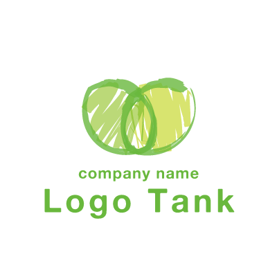塗り絵デザイン葉っぱロゴ ロゴタンク 企業 店舗ロゴ シンボルマーク格安作成販売