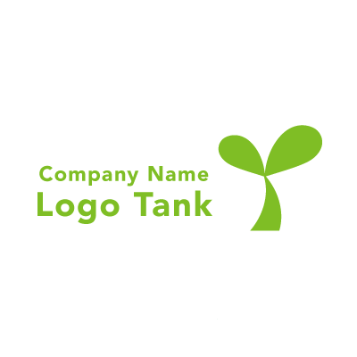双葉のロゴ 緑、双葉,シンプル、自然,クリニック、教育、ショップ,ロゴ作成、ロゴマーク、ロゴ、制作,ロゴタンク,ロゴ,ロゴマーク,作成,制作