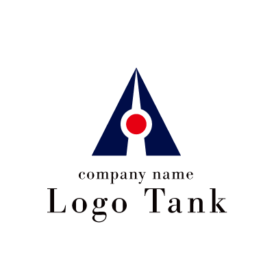 シンプルで大胆なAのロゴ A / アルファベット / シンプル / 大胆 / 紺 / ネイビー / 赤 / レッド / ロゴ / ロゴデザイン / ロゴ制作 /,ロゴタンク,ロゴ,ロゴマーク,作成,制作