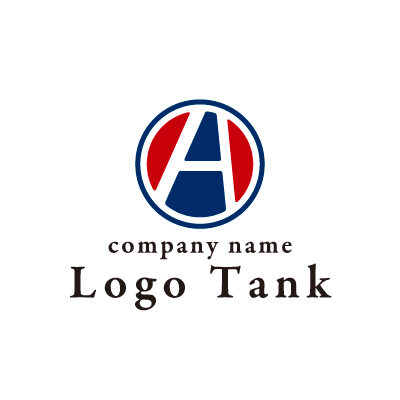 A モチーフの丸いロゴ ロゴタンク 企業 店舗ロゴ シンボルマーク格安作成販売