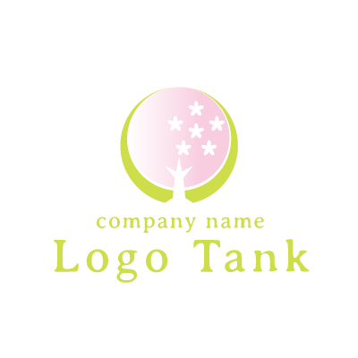桜モチーフのロゴ