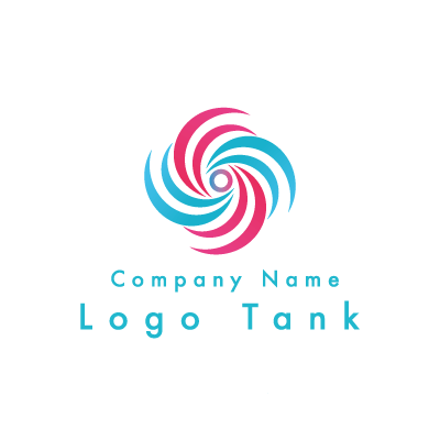 鮮やかな渦のロゴ ロゴタンク 企業 店舗ロゴ シンボルマーク格安作成販売
