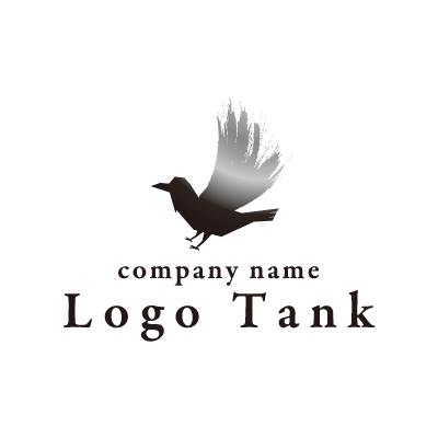 カラスモチーフのロゴ ロゴタンク 企業 店舗ロゴ シンボルマーク格安作成販売