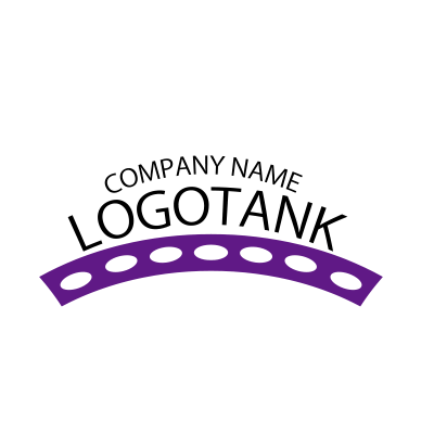湾曲したロゴタイプとアンダーライン ロゴタンク 企業 店舗ロゴ シンボルマーク格安作成販売