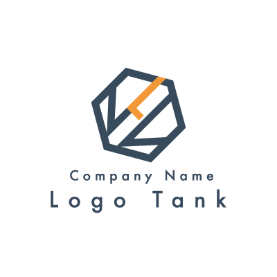 六角形のロゴ ロゴタンク 企業 店舗ロゴ シンボルマーク格安作成販売
