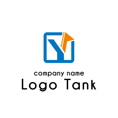 Yに見えるイラストの右側を変えたロゴ ロゴタンク 企業 店舗ロゴ シンボルマーク格安作成販売