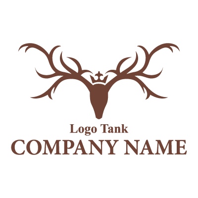 鹿のロゴマーク 動物 / 家具 / ヨーロッパ / 貴賓 / つの / 角 /,ロゴタンク,ロゴ,ロゴマーク,作成,制作