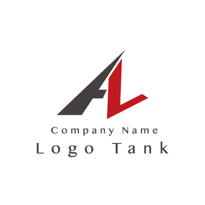 AとLのロゴ 赤 / A / L / シンプル / クール / 建築 / 製造 / IT / ネット / ロゴ作成 / ロゴマーク / ロゴ / 制作 /,ロゴタンク,ロゴ,ロゴマーク,作成,制作