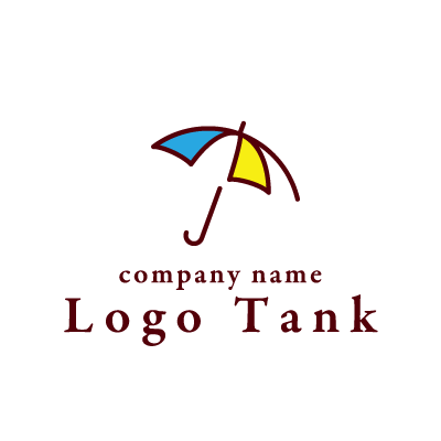 傘モチーフのロゴ