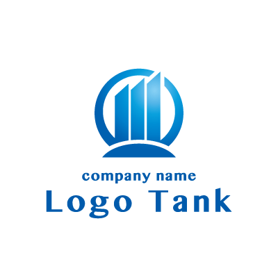 ビルや高層マンションをモチーフ化したロゴマーク ロゴタンク 企業 店舗ロゴ シンボルマーク格安作成販売