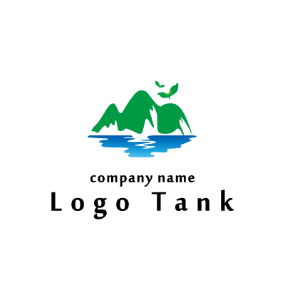 島のイラストのロゴ ロゴタンク 企業 店舗ロゴ シンボルマーク格安作成販売
