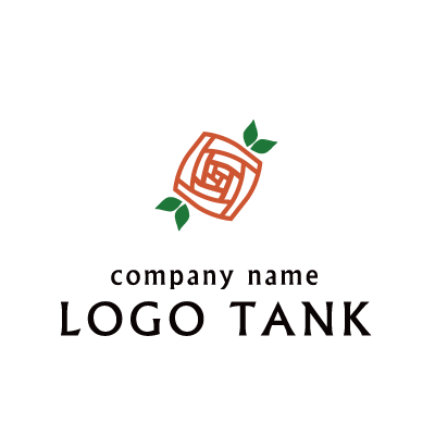 薔薇のロゴ ロゴタンク 企業 店舗ロゴ シンボルマーク格安作成販売
