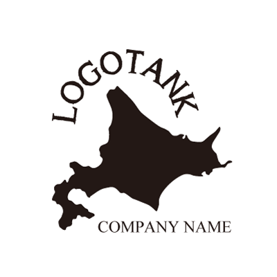 北海道がモチーフのラーメン店ロゴ ロゴデザインの無料リクエスト ロゴタンク