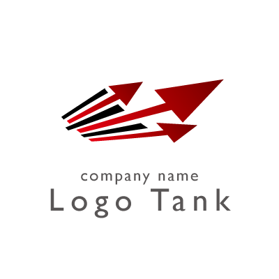 3本の矢印のロゴ ロゴタンク 企業 店舗ロゴ シンボルマーク格安作成販売