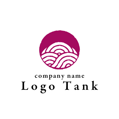 青海波文のロゴ ロゴタンク 企業 店舗ロゴ シンボルマーク格安作成販売