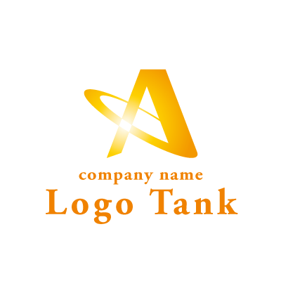 Aとリングを組み合わせたロゴ アルファベット / A / リング / 輪 / オレンジ / イエロー / グラデーション / ロゴ / ロゴマーク / ロゴ制作 / ロゴデザイン /,ロゴタンク,ロゴ,ロゴマーク,作成,制作