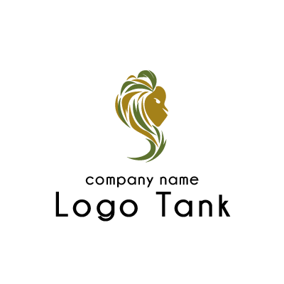 横を向いたライオンのロゴマーク ロゴタンク 企業 店舗ロゴ シンボルマーク格安作成販売
