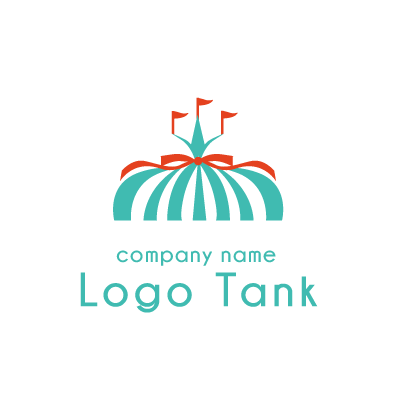サーカスのテントのロゴ ロゴタンク 企業 店舗ロゴ シンボルマーク格安作成販売