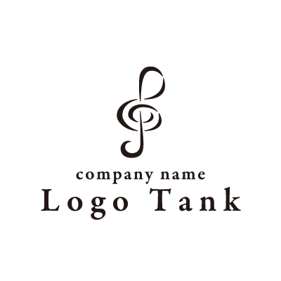 ト音記号のロゴ ロゴタンク 企業 店舗ロゴ シンボルマーク格安作成販売