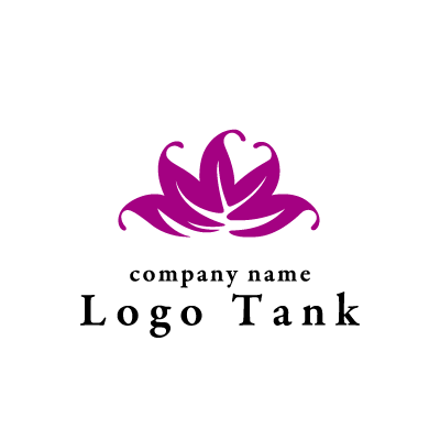 花のイラストのロゴ ロゴタンク 企業 店舗ロゴ シンボルマーク格安作成販売