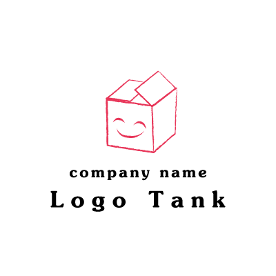 フタの空いた箱のロゴ