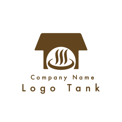 温泉宿のロゴ ロゴタンク 企業 店舗ロゴ シンボルマーク格安作成販売
