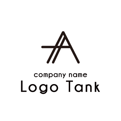 「A」の線画ロゴ