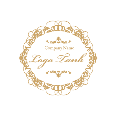 横長楕円の額縁ロゴ 装飾 / エステ / ネイル / 女性向け / サロン /,ロゴタンク,ロゴ,ロゴマーク,作成,制作
