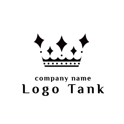 五つ星とティアラモチーフのロゴ ロゴタンク 企業 店舗ロゴ シンボルマーク格安作成販売