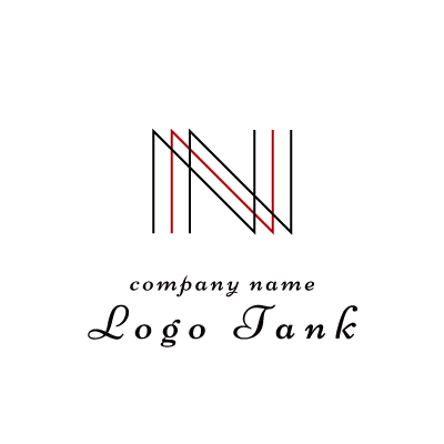 線画で「N」をシンプルに表現したロゴ