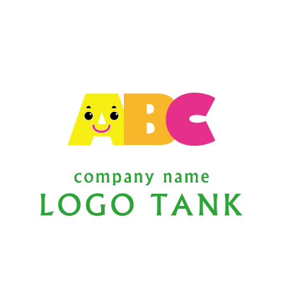 Abc のキャラクターロゴマーク ロゴタンク 企業 店舗ロゴ シンボルマーク格安作成販売