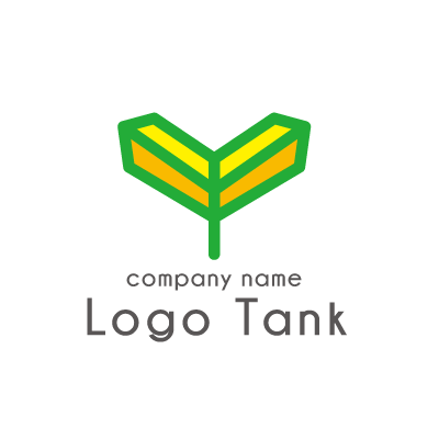 双葉 ふたば のアルファベットyのロゴ ロゴタンク 企業 店舗ロゴ シンボルマーク格安作成販売