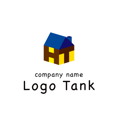 ＨとＴを組み合わせた家のロゴ