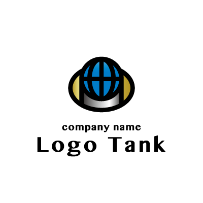 地球をモチーフにしたロゴ ロゴタンク 企業 店舗ロゴ シンボルマーク格安作成販売