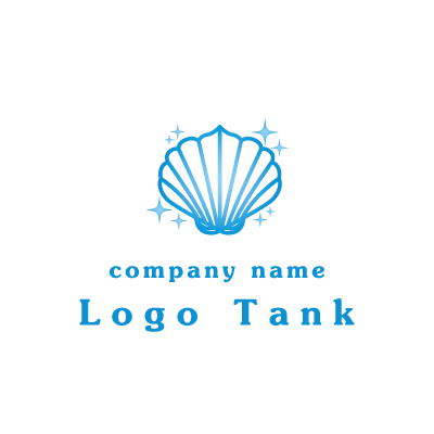 シンプルなタッチで貝を描いたロゴ